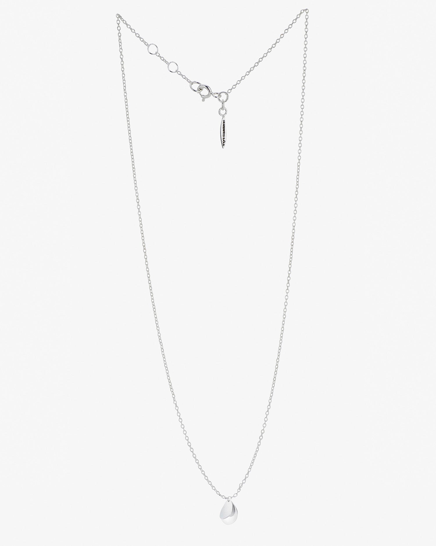 Lakeside drop necklace silver