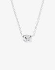 Le Knot flat necklace silver