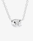 Le Knot flat necklace silver