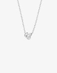 Le Knot drop necklace silver