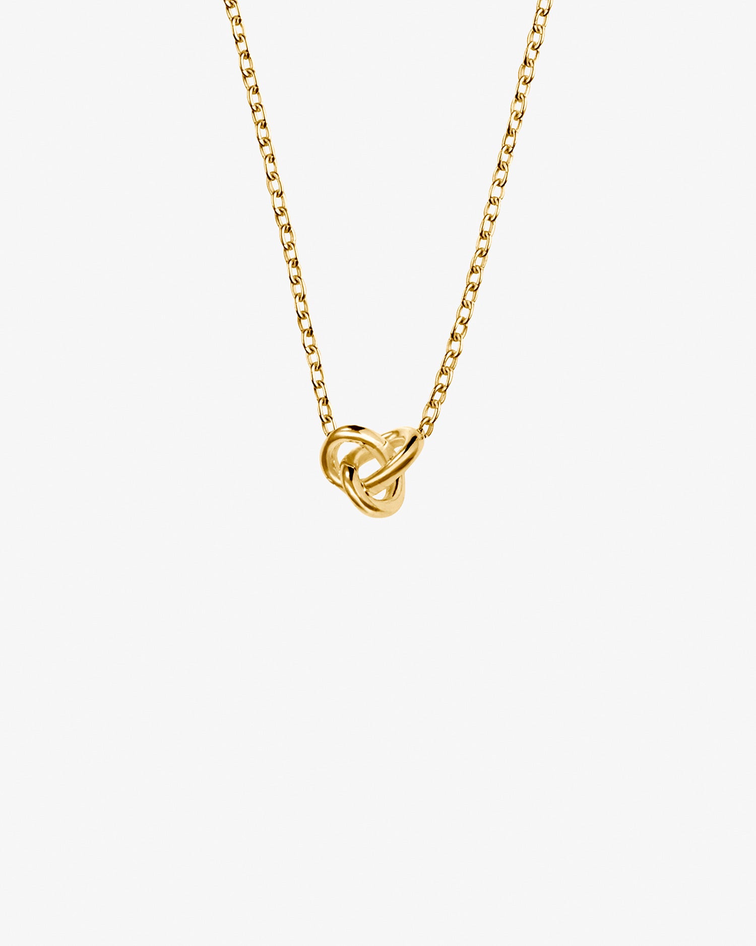 Le Knot drop necklace gold