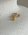 Le Knot drop studs gold