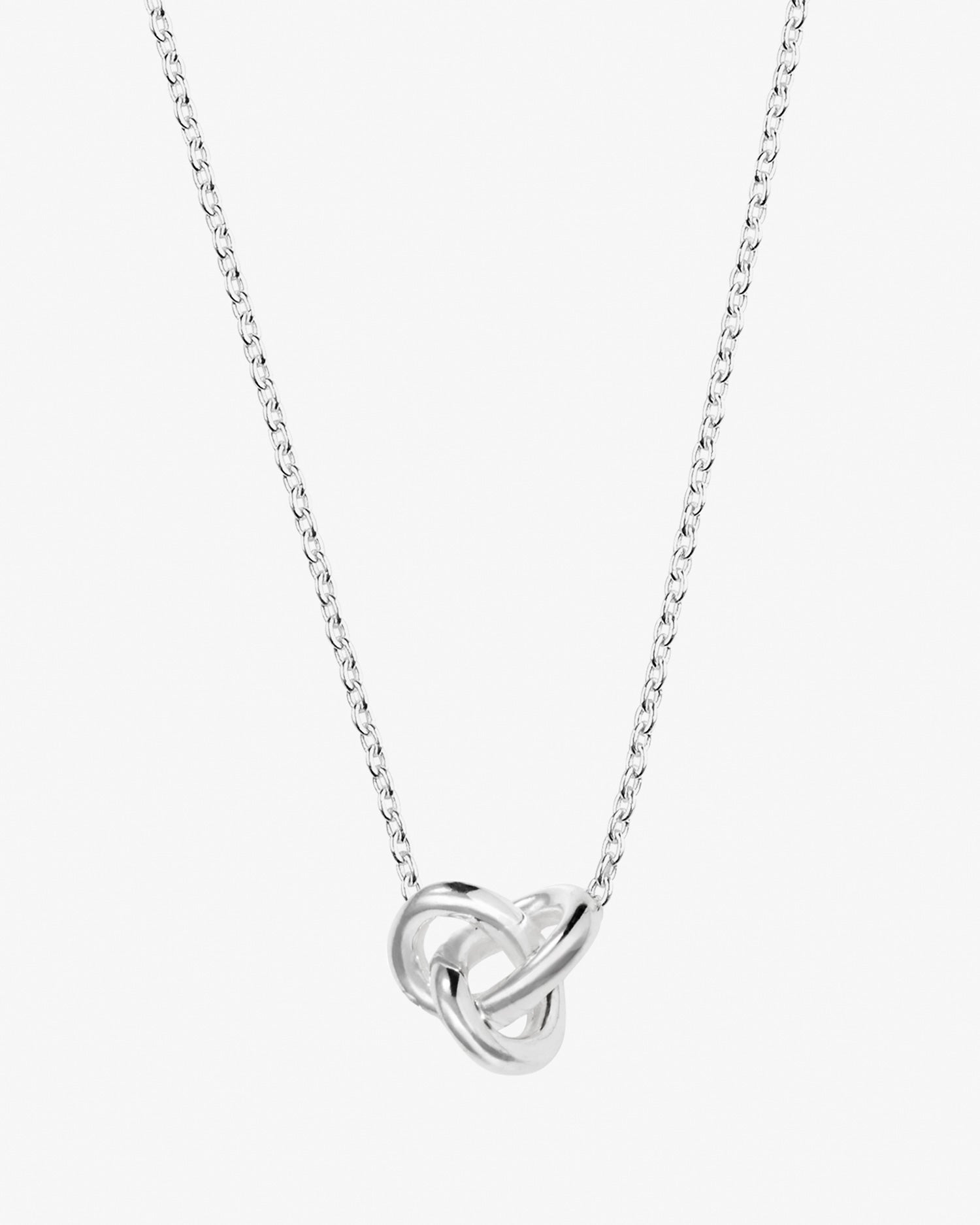Le Knot necklace long silver