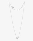Le Knot necklace long silver