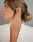 Le Pearl earrings silver