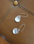 Leaf small earrings silver