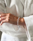 Les Amis drop chain bracelet silver