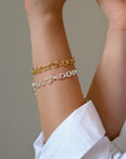 Les Amis drop chain bracelet silver