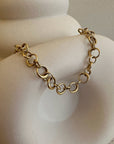 Les Amis drop chain bracelet gold