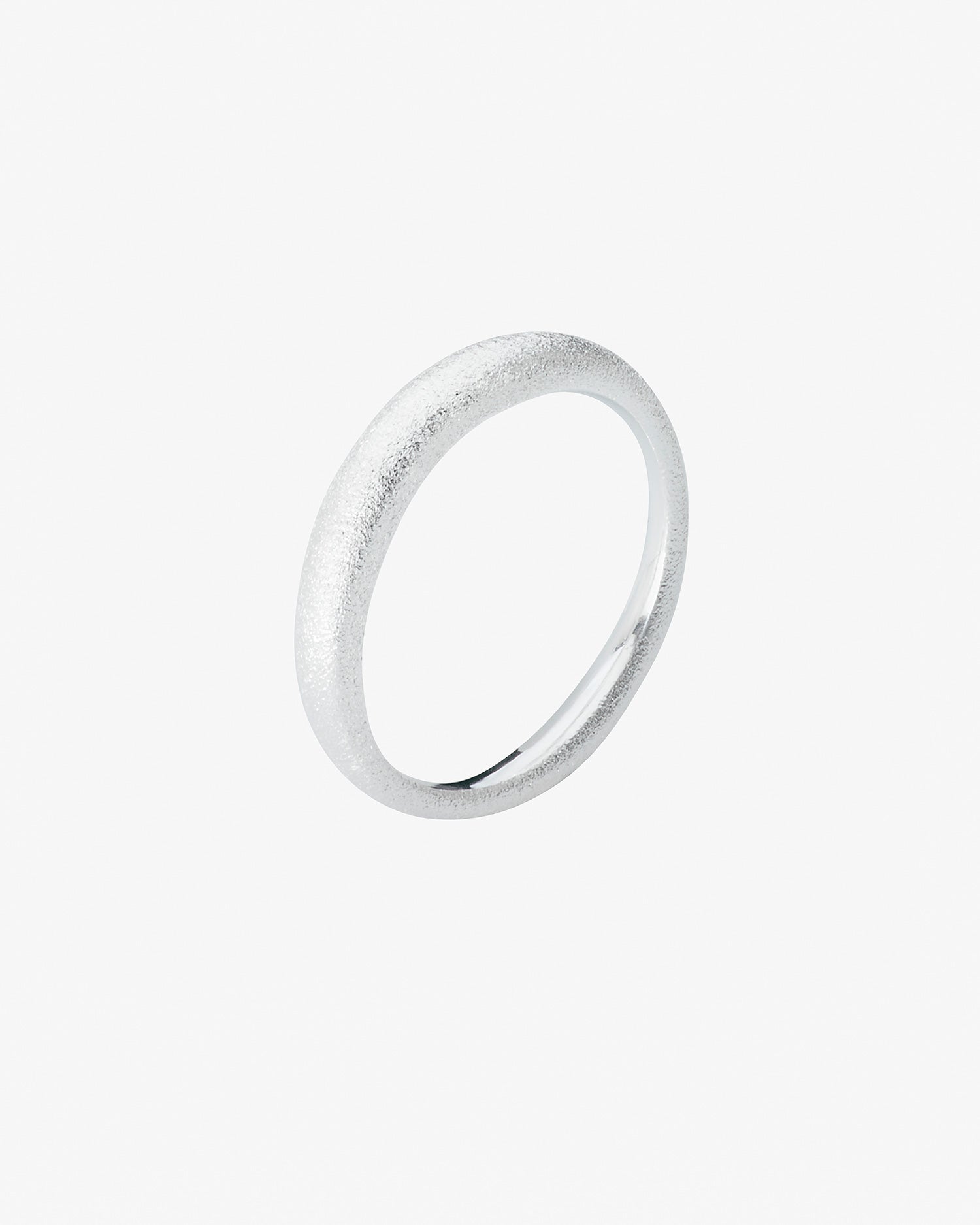 Les Amis ring matte silver