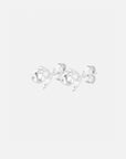 Lotus studs silver
