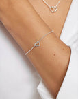 Love Vibe drop bracelet silver