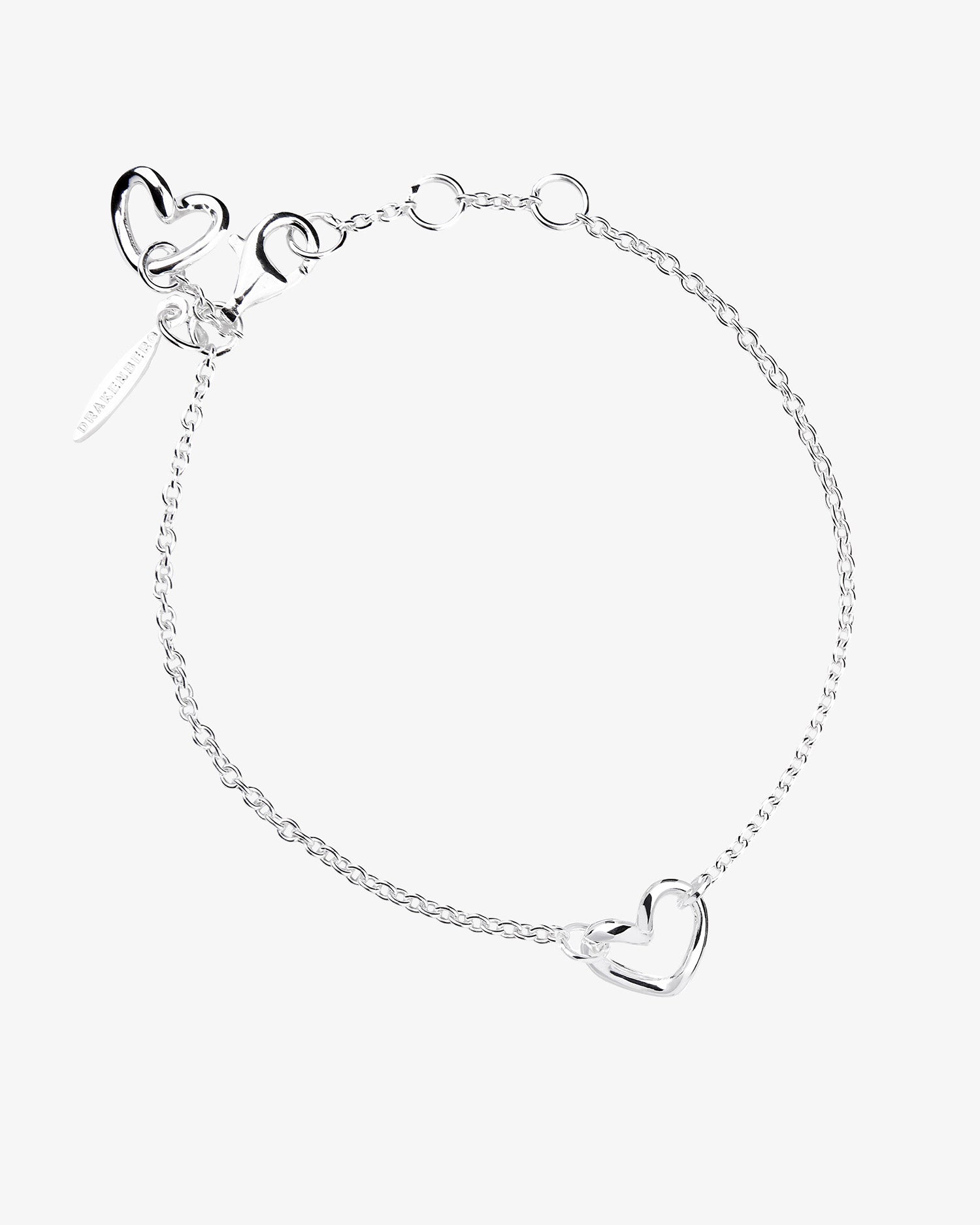 Love Vibe drop bracelet silver