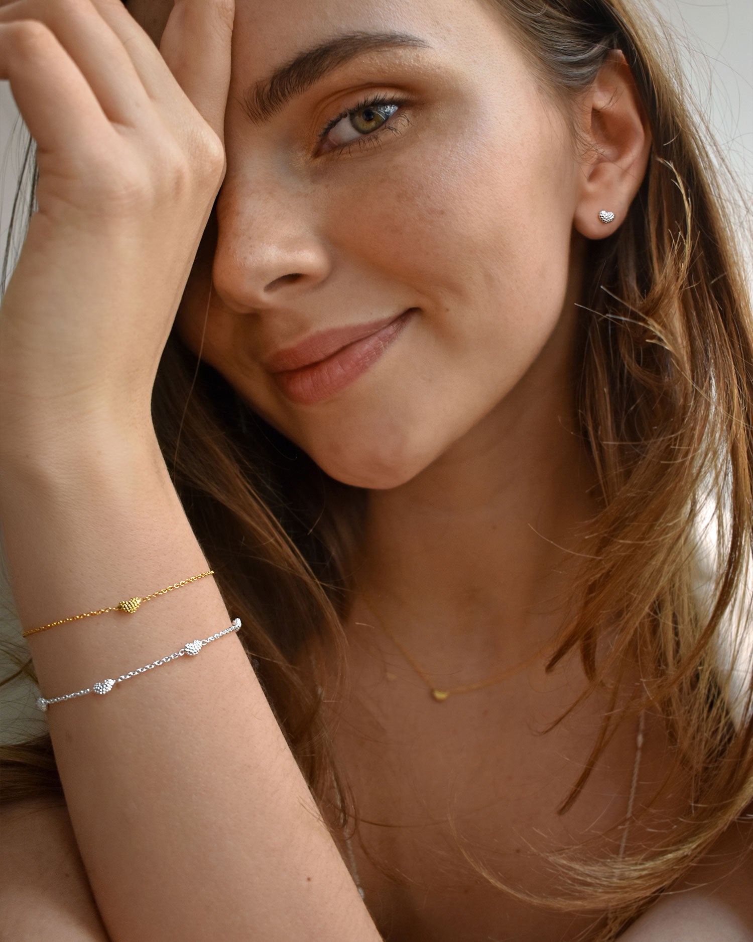 Love bubble bracelet gold