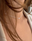 Love bubble necklace silver