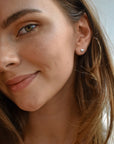 Love bubble studs silver