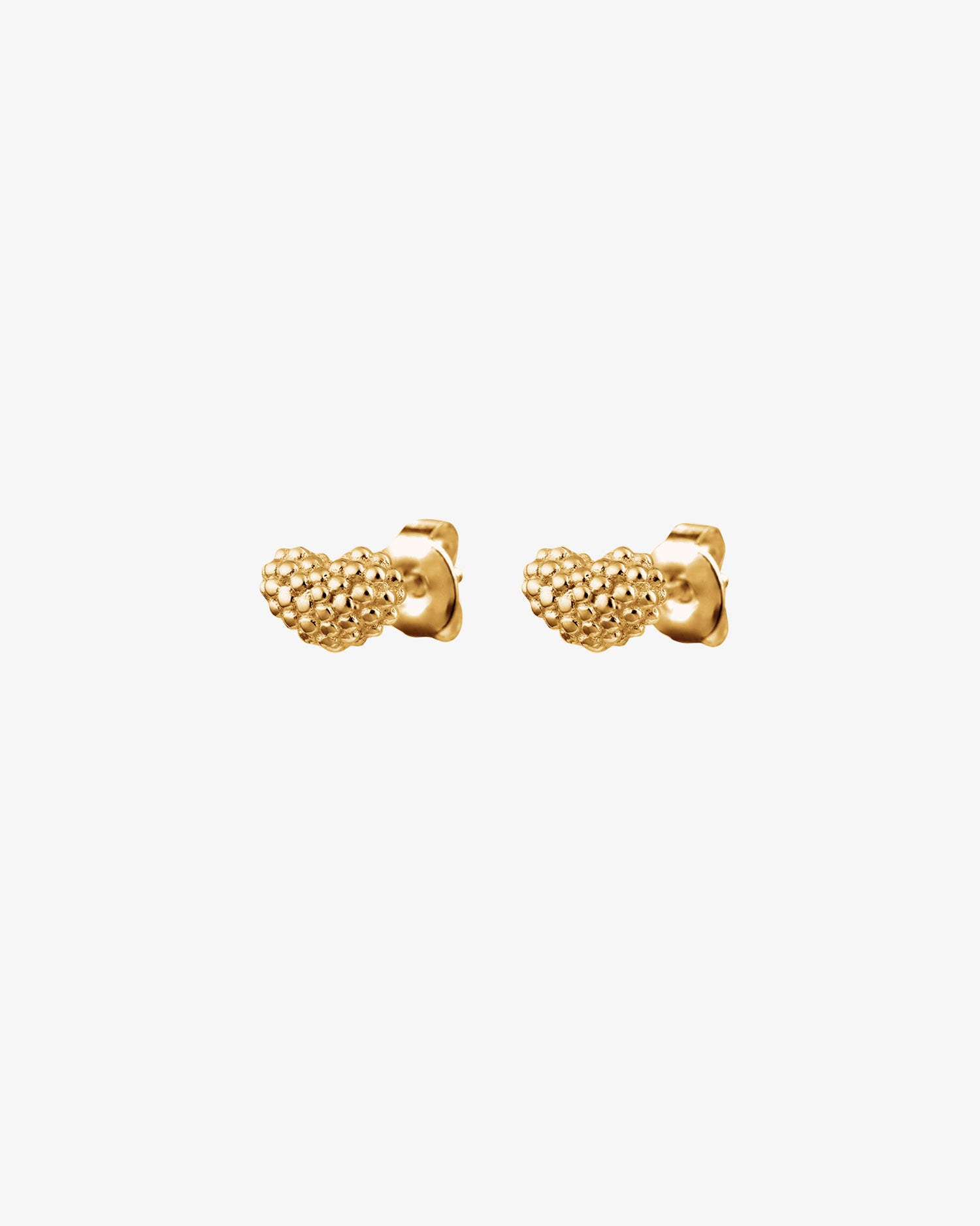 Love bubble studs gold
