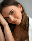 Love bubble studs gold