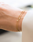 Loving Heart drop bracelet gold