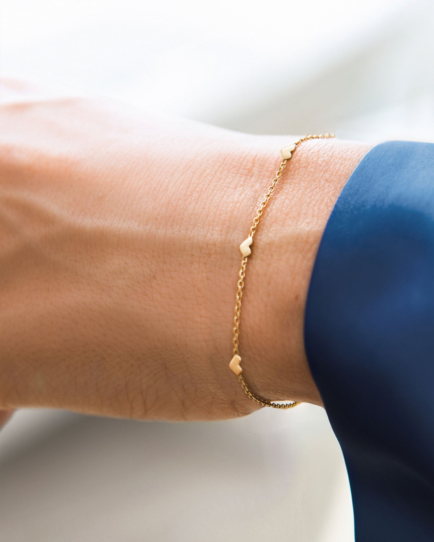 Loving Heart drop full bracelet gold