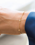 Loving Heart drop full bracelet gold