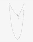 Loving Heart drop full necklace short silver