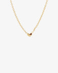 Loving Heart drop necklace gold