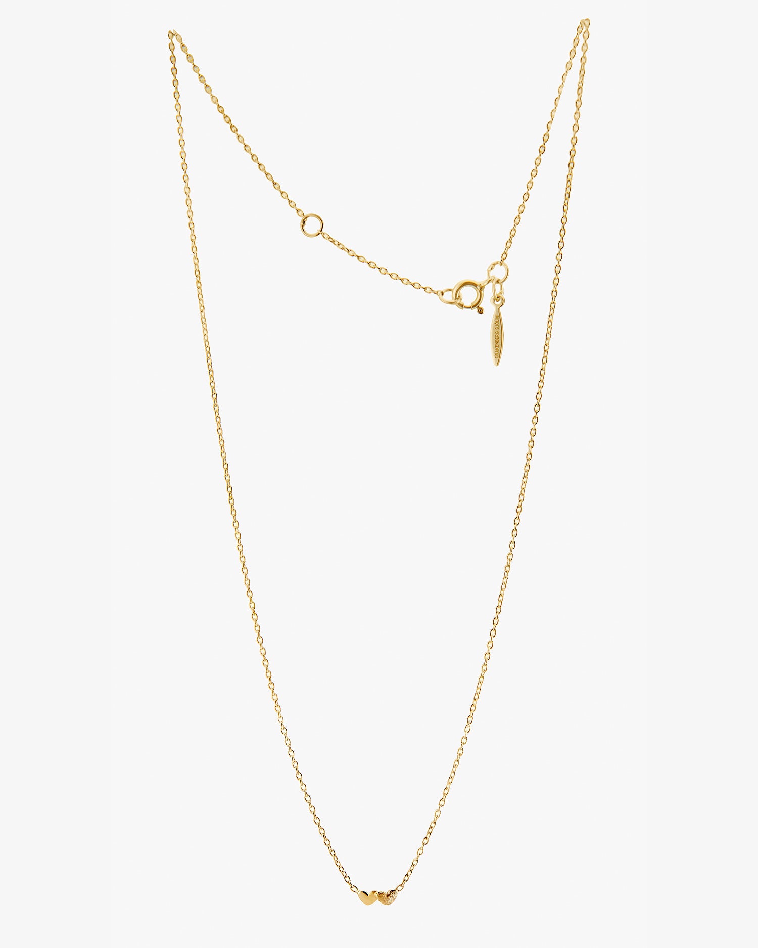 Loving heart necklace gold