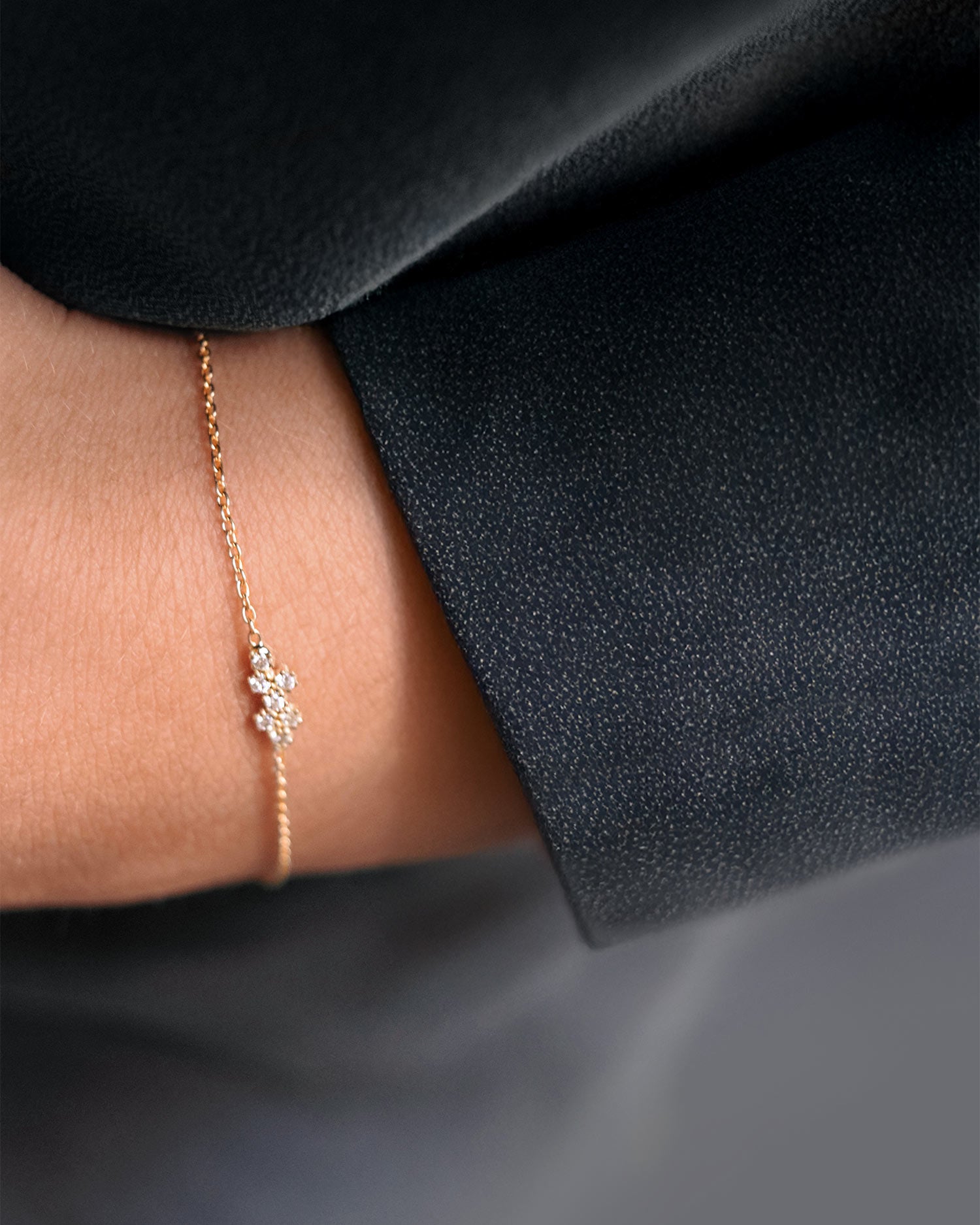Milky Way drop bracelet gold