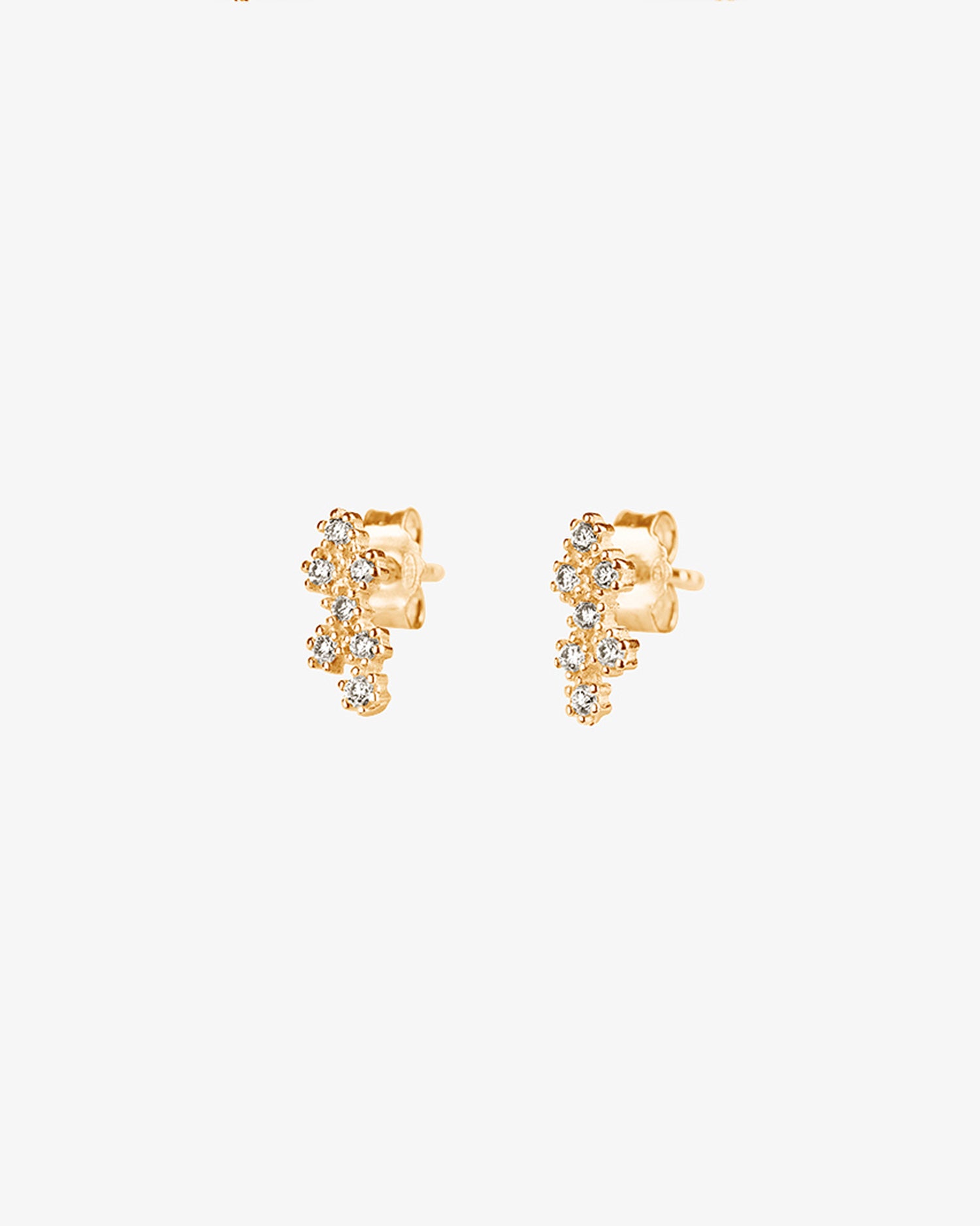 Milky Way drop studs gold