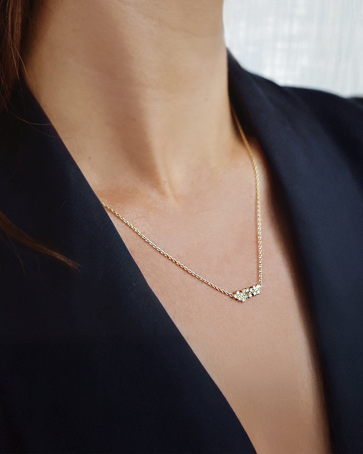 Milky Way single necklace gold