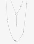 Morning Dew necklace long silver