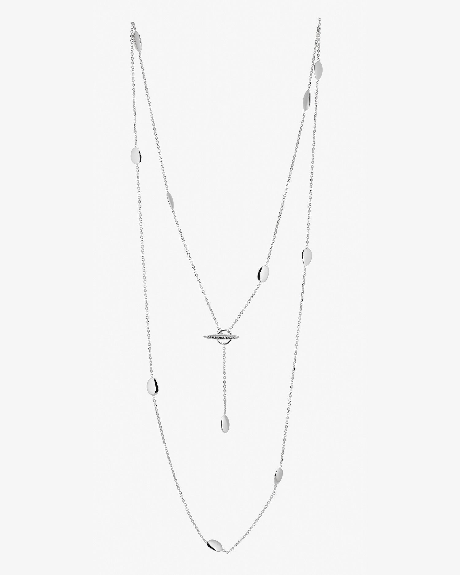 Morning Dew necklace long silver