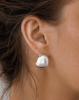 Morning Dew big hoops silver
