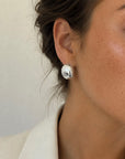 Morning Dew big hoops silver