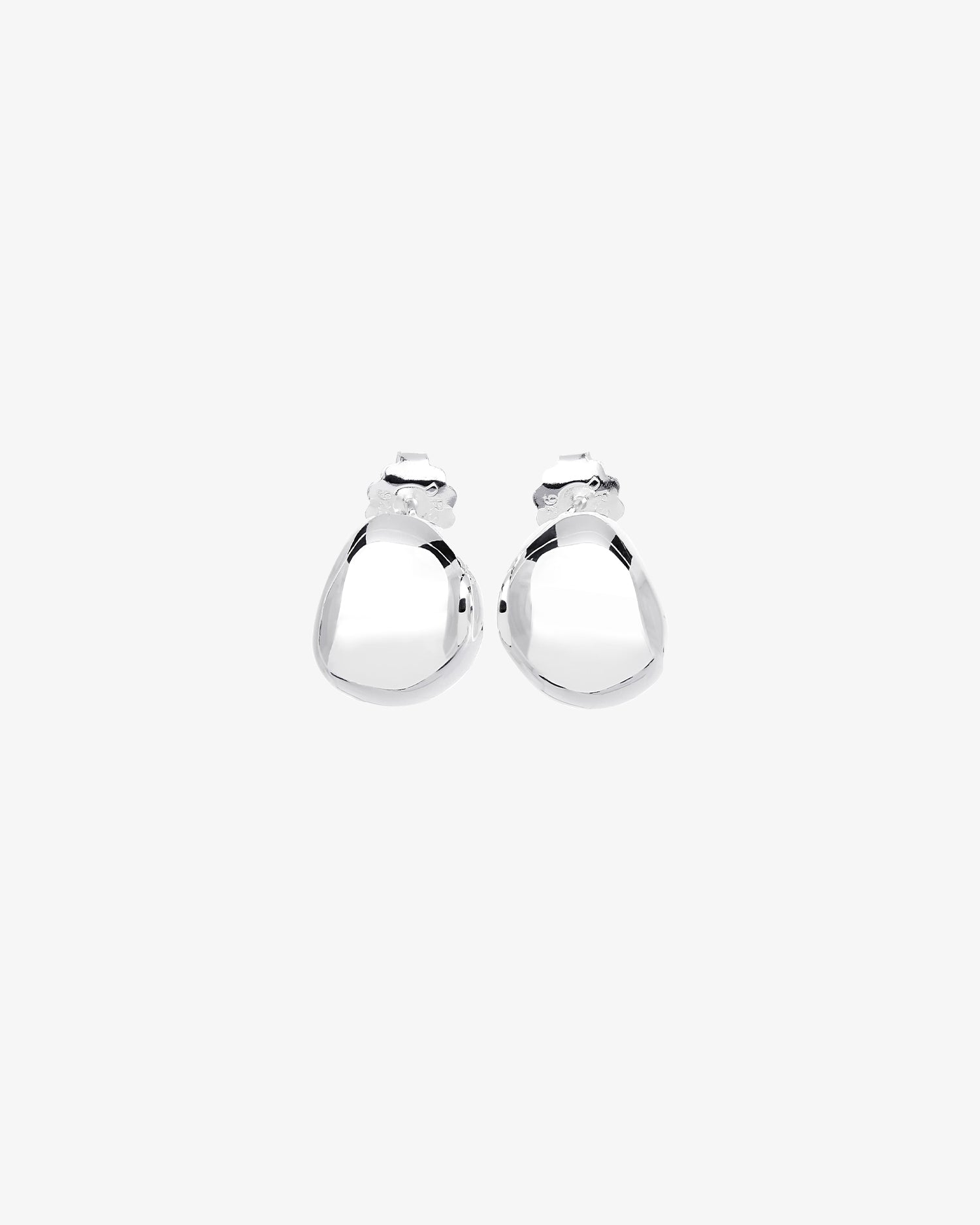 Morning Dew hoops silver