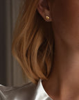 Morning Dew petite studs gold