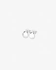Morning Dew small hoops silver