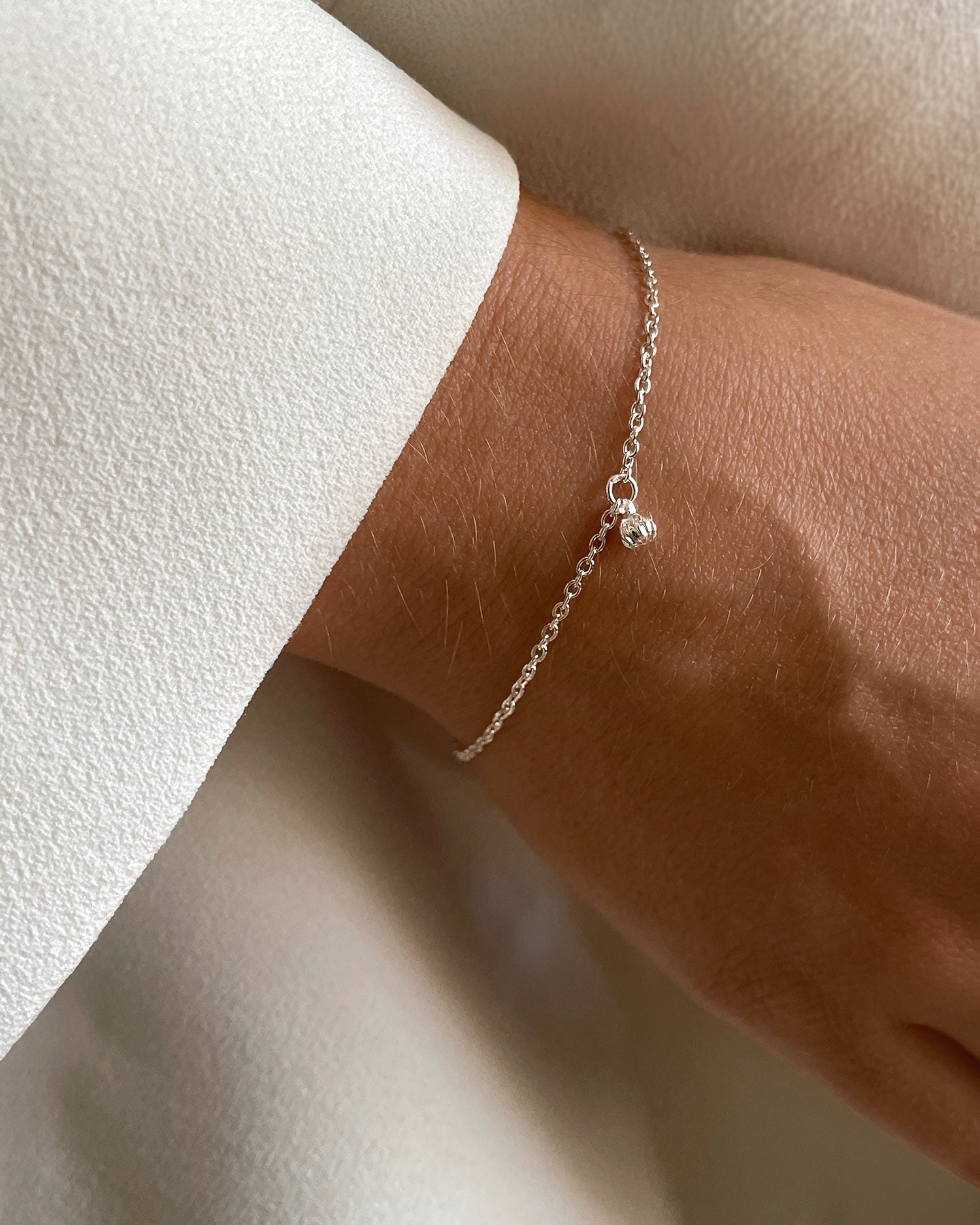 New Bud drop bracelet silver