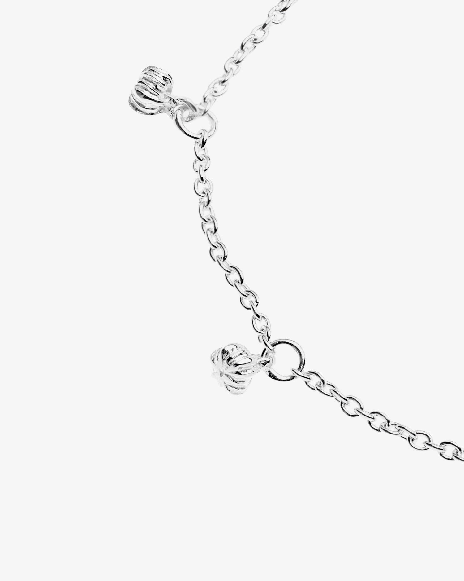 New Bud drop full bracelet silver