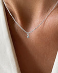 New Bud drop necklace silver