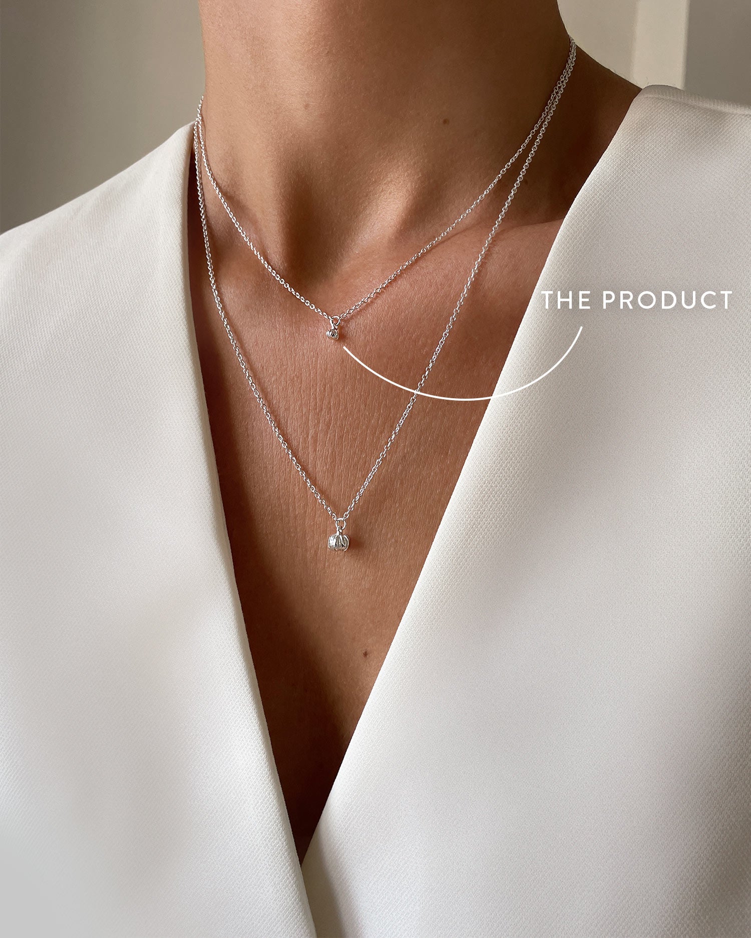 New Bud drop necklace silver