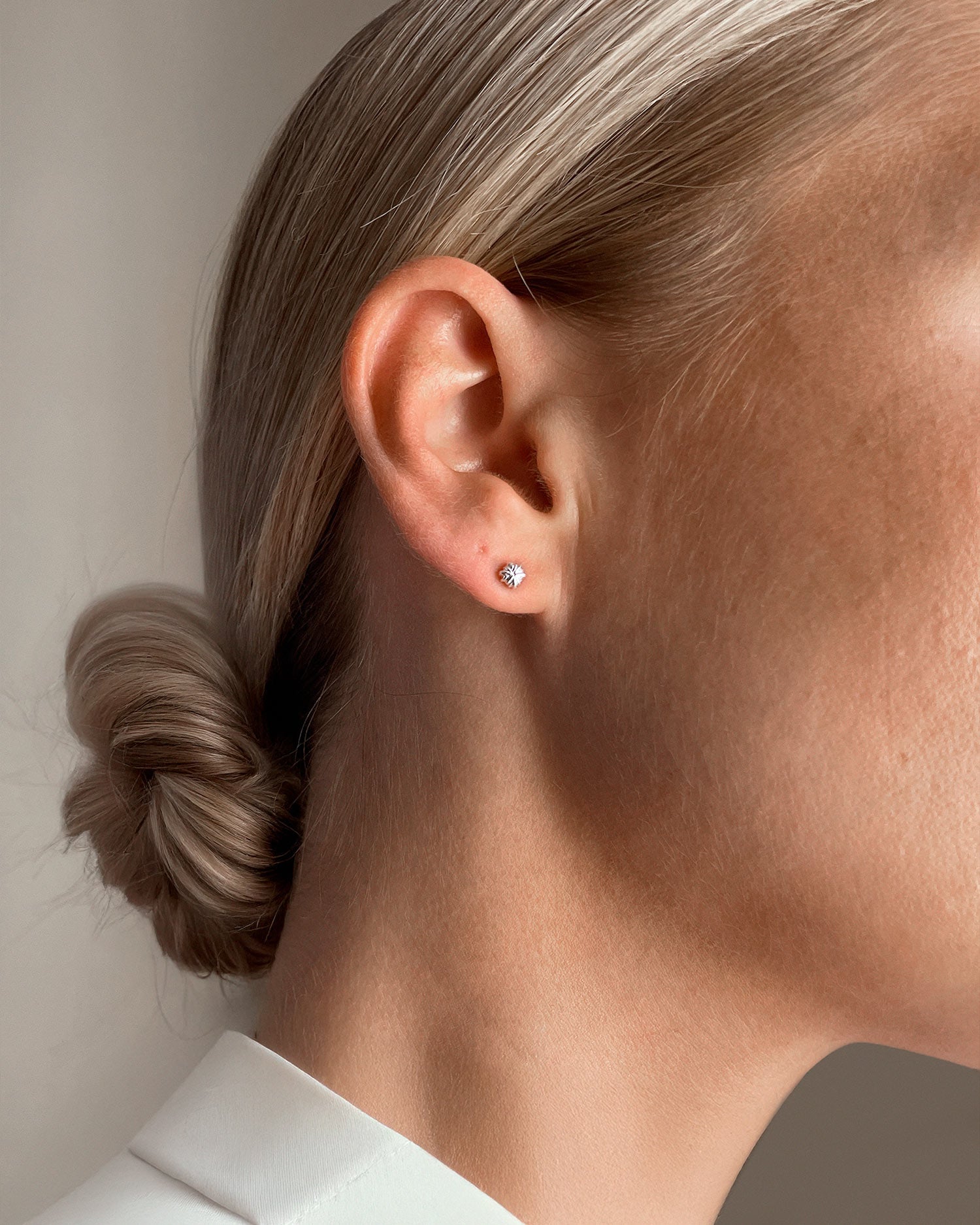 New Bud drop studs silver