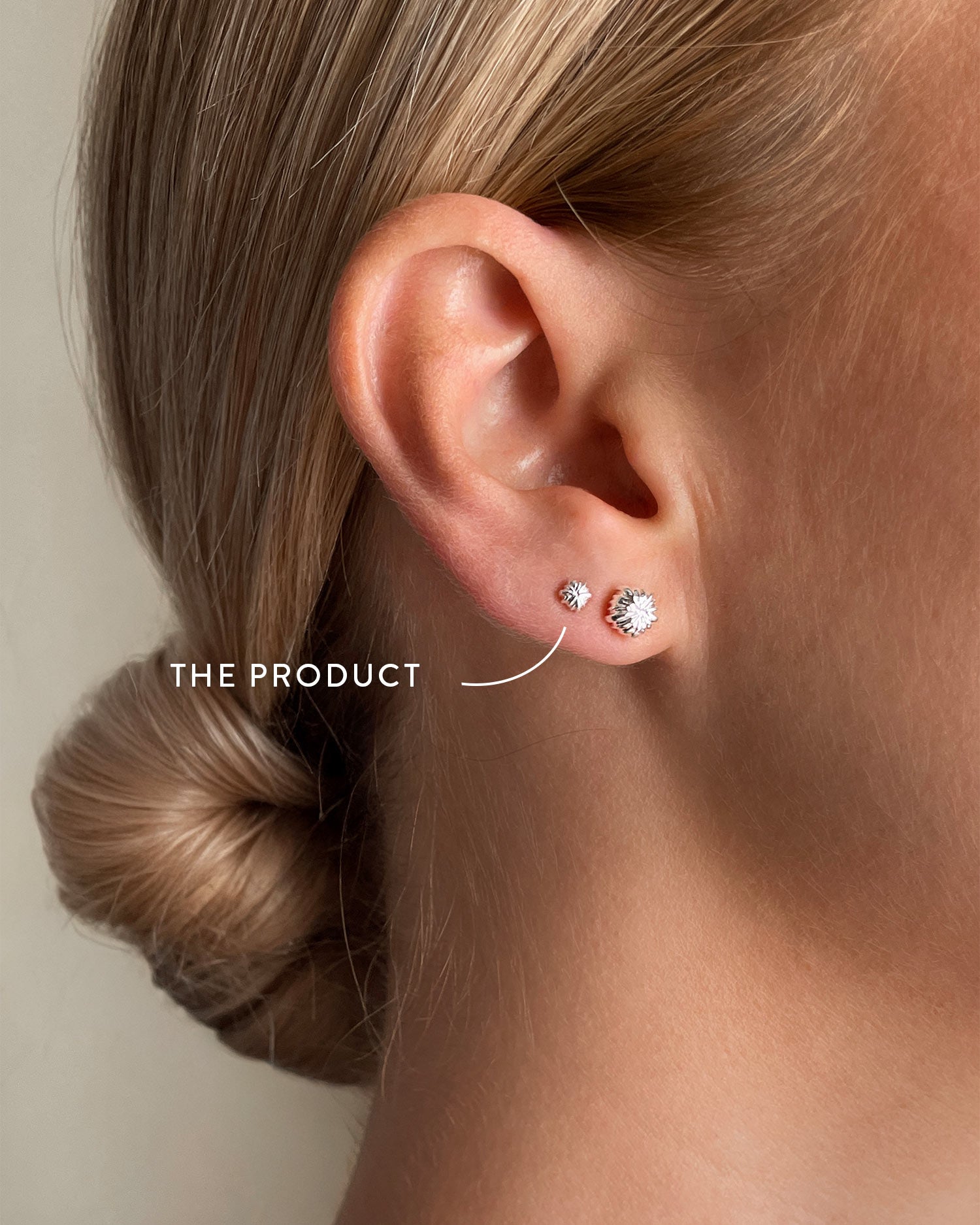 New Bud drop studs silver