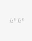 Orbit drop studs silver