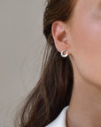 Orbit drop studs silver