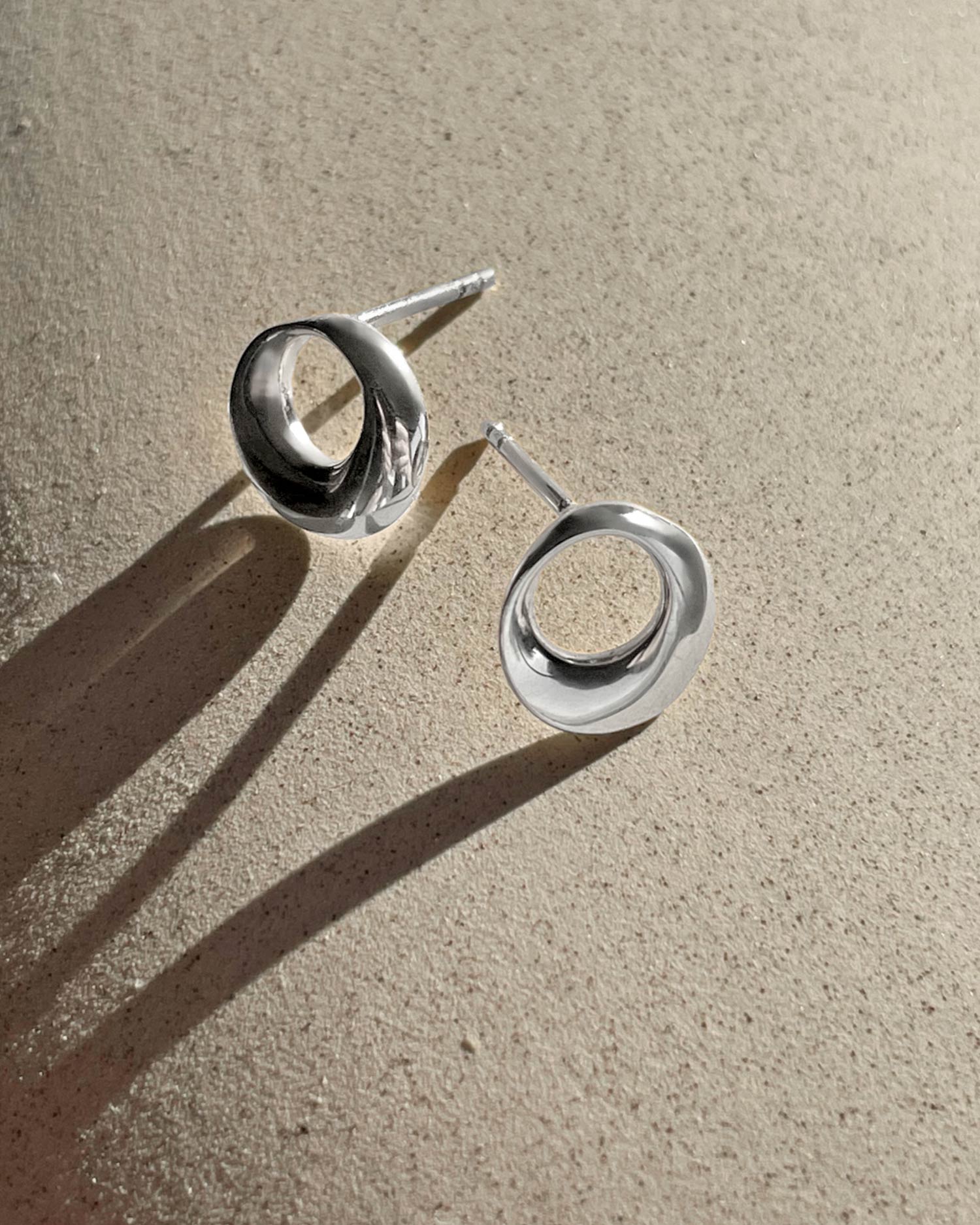 Orbit drop studs silver