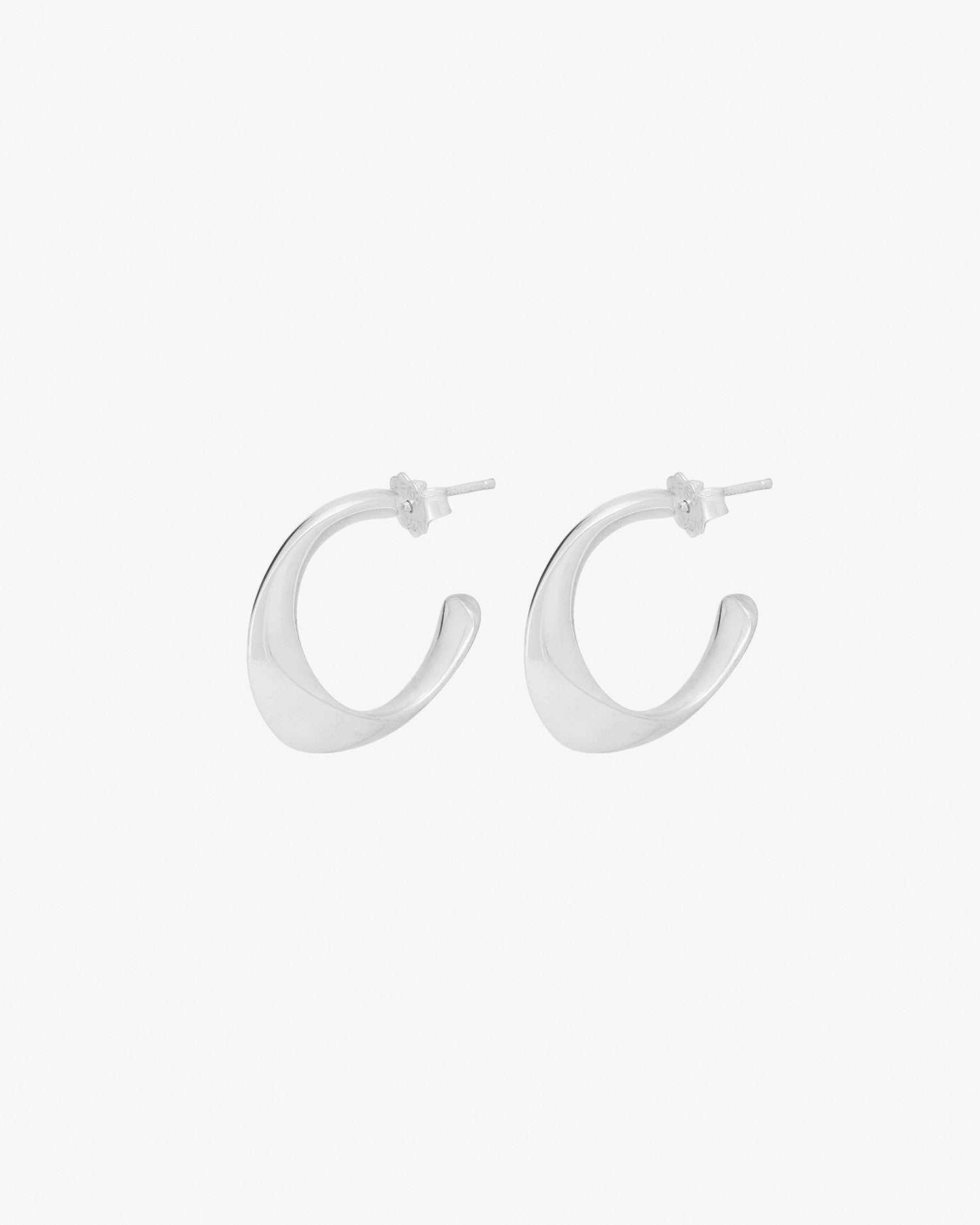 Orbit hoops silver