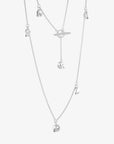 Pacific necklace long silver