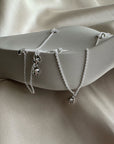 Pacific necklace long silver